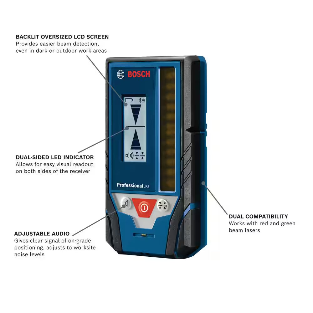 330 Ft. Line Laser Level Receiver for Red and Green Beam Laser Leveling Tools