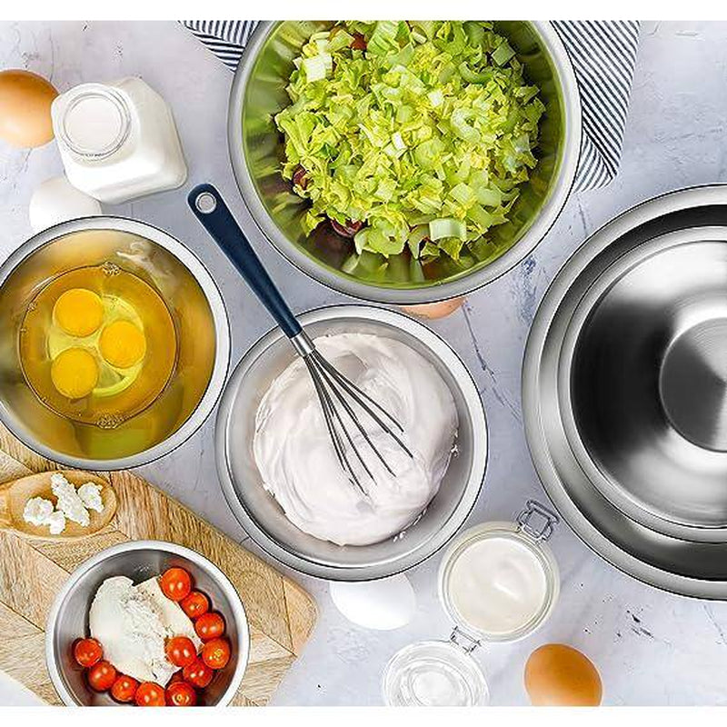 Nest plus 14-Piece Stainless Steel Kitchen Baking Mixing Bowl Set W/Measuring Cups