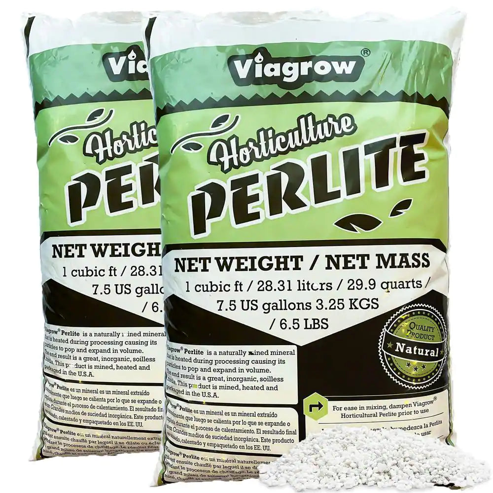 1 Cu. Ft./29.9 Qt. Organic White Perlite Planting Soil Additive and Growing Medium (2-Pack)