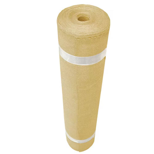 12 Ft. X 50 Ft. Shade Fabric Cloth Roll Wheat - 90% UV Block