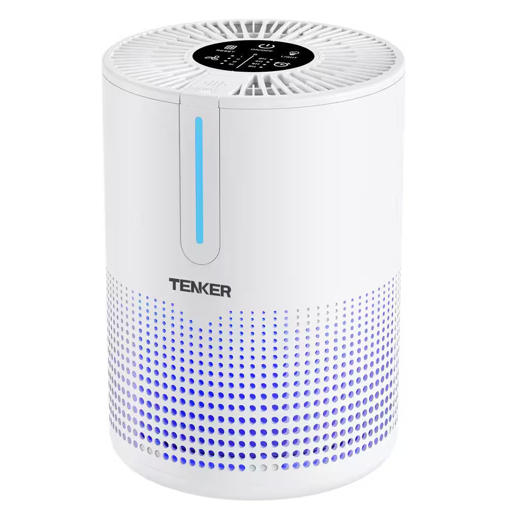 Tabletop Air Purifier for Home Large Room up to 430 Sq. Ft. with H13 True HEPA Air Filter, White