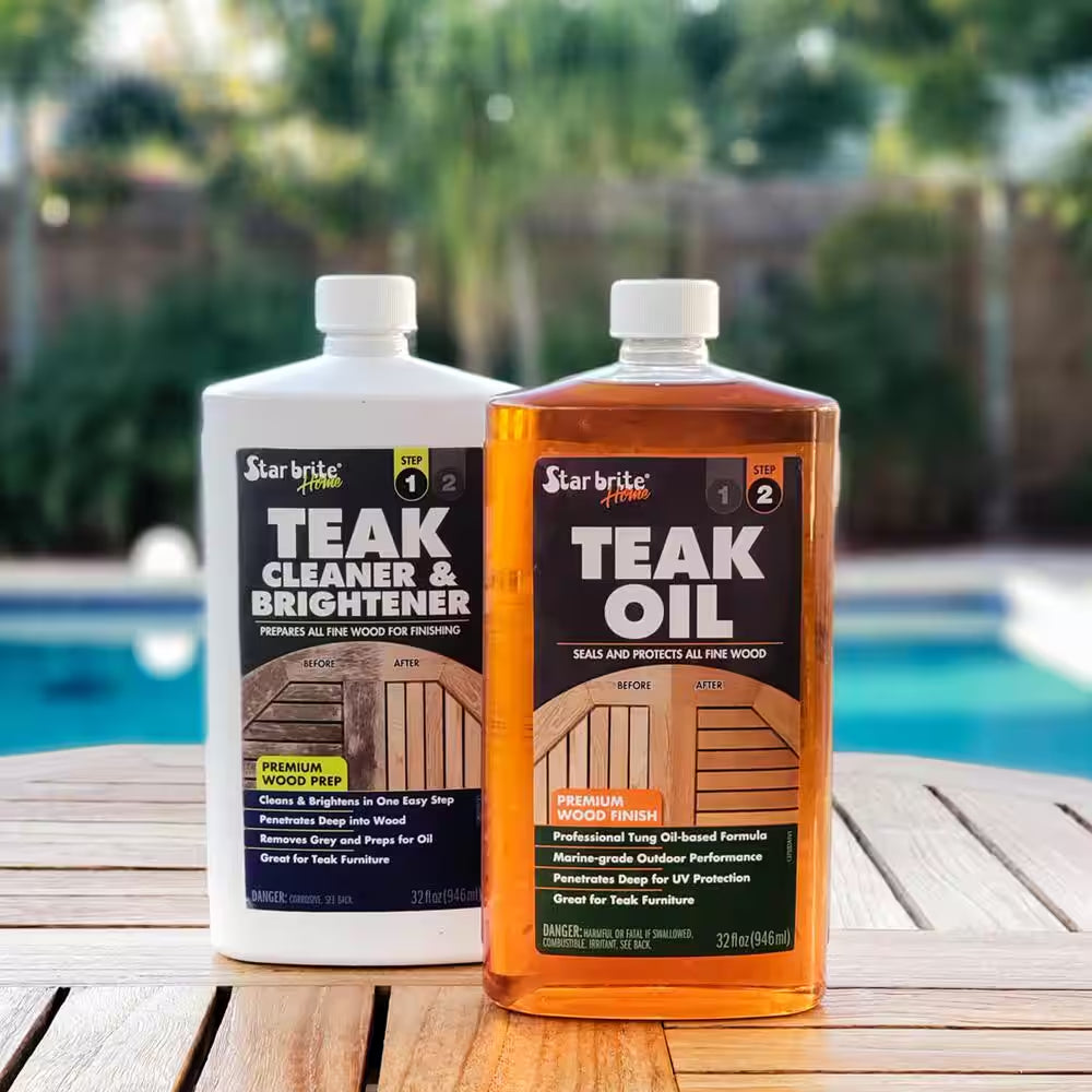 1 Quart Teak Oil in Clear
