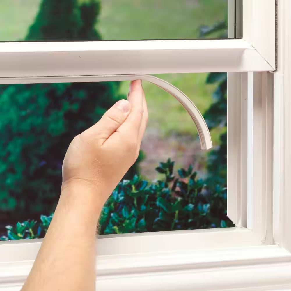 5/16 In. X 19/32 In. X 10 Ft. White Premium Rubber Window Seal for Large Gaps