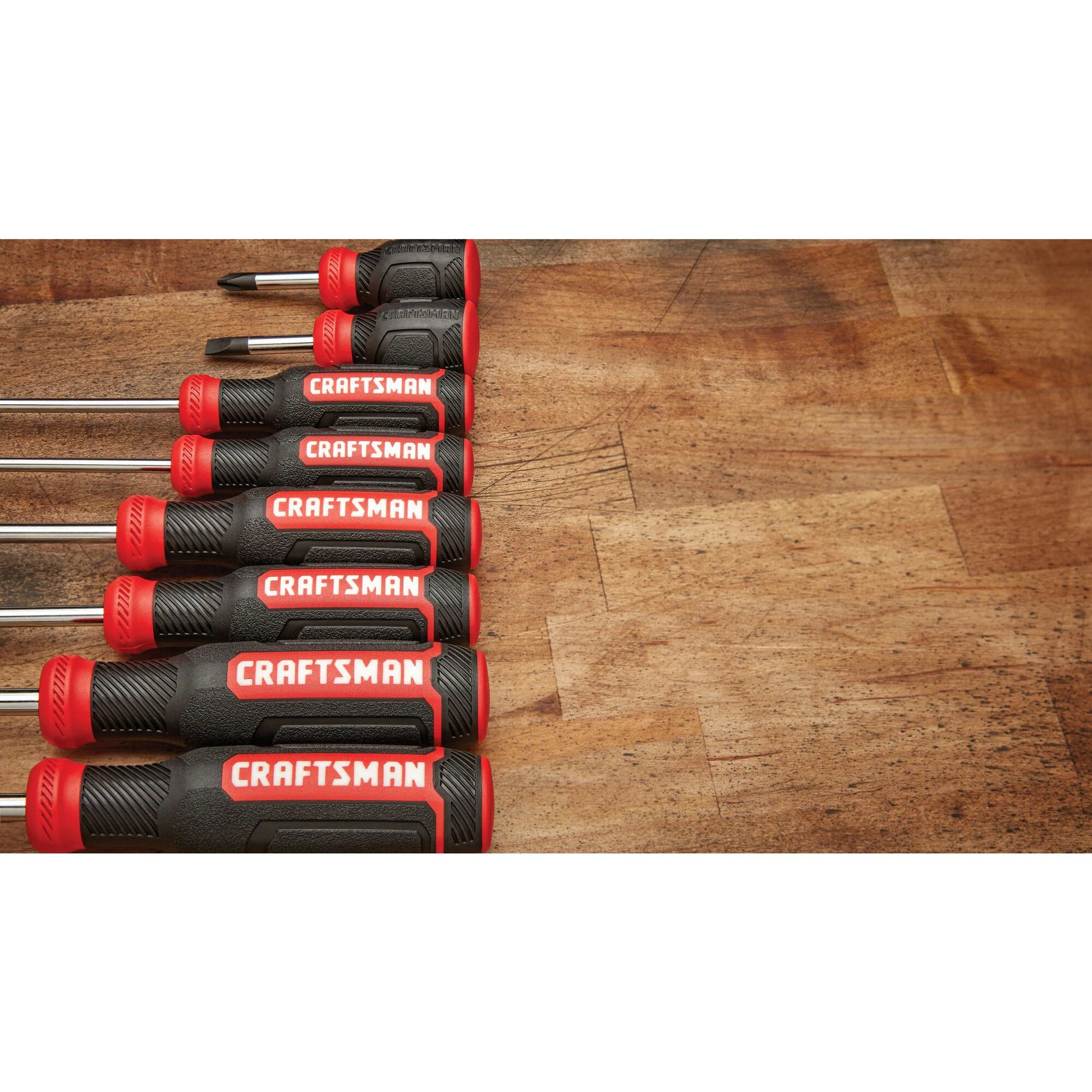 Red 8 -Piece 6-In Screwdriver Set