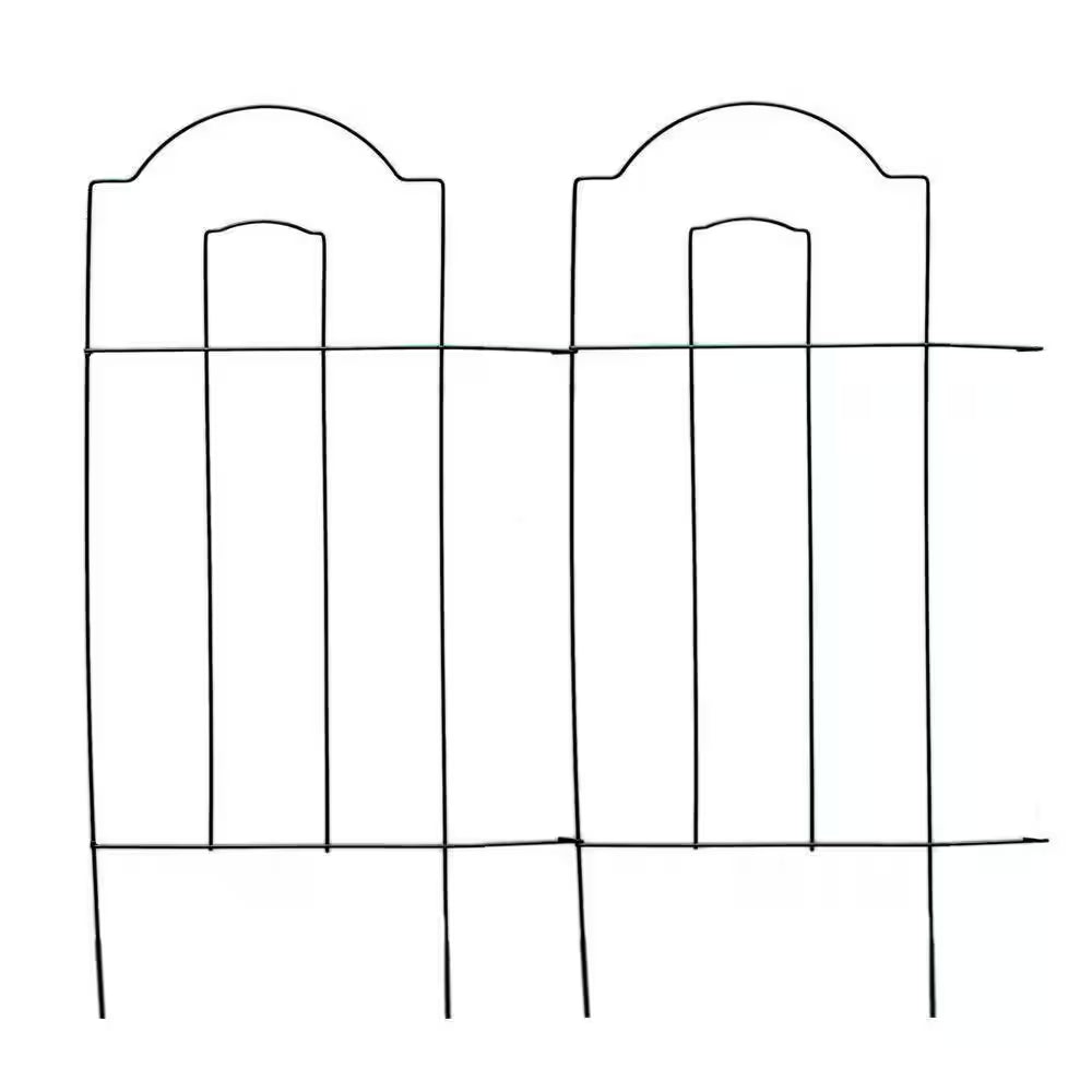 28 In. H X 10 Ft. L Cathedral Steel Wire Folding Garden Fence
