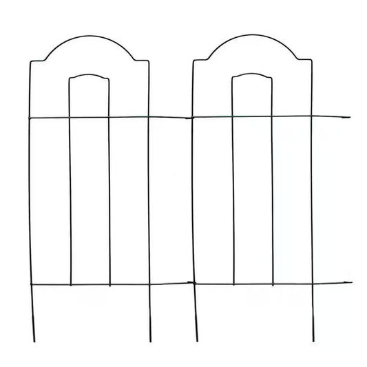 28 In. H X 10 Ft. L Cathedral Steel Wire Folding Garden Fence