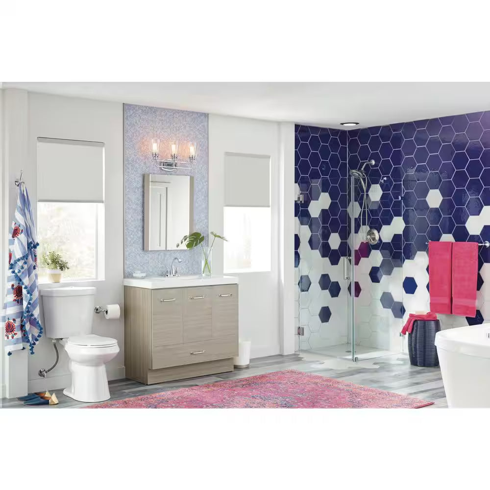 12 Inch Rough in Two-Piece 1.1 GPF/1.6 GPF Dual Flush Elongated Toilet in White Seat Included