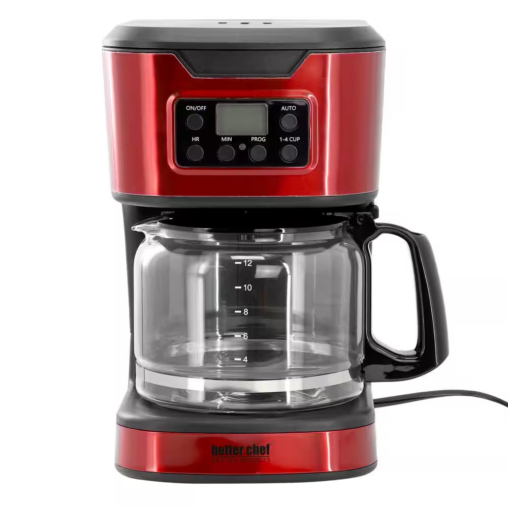 IM-127R 12-Cup Digital Coffee Maker Red