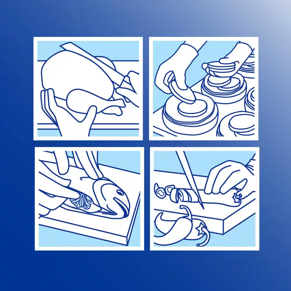 Playtex Clean Cuisine Blue Nitrile Gloves, 1-Size Fits Most (30-Pack)