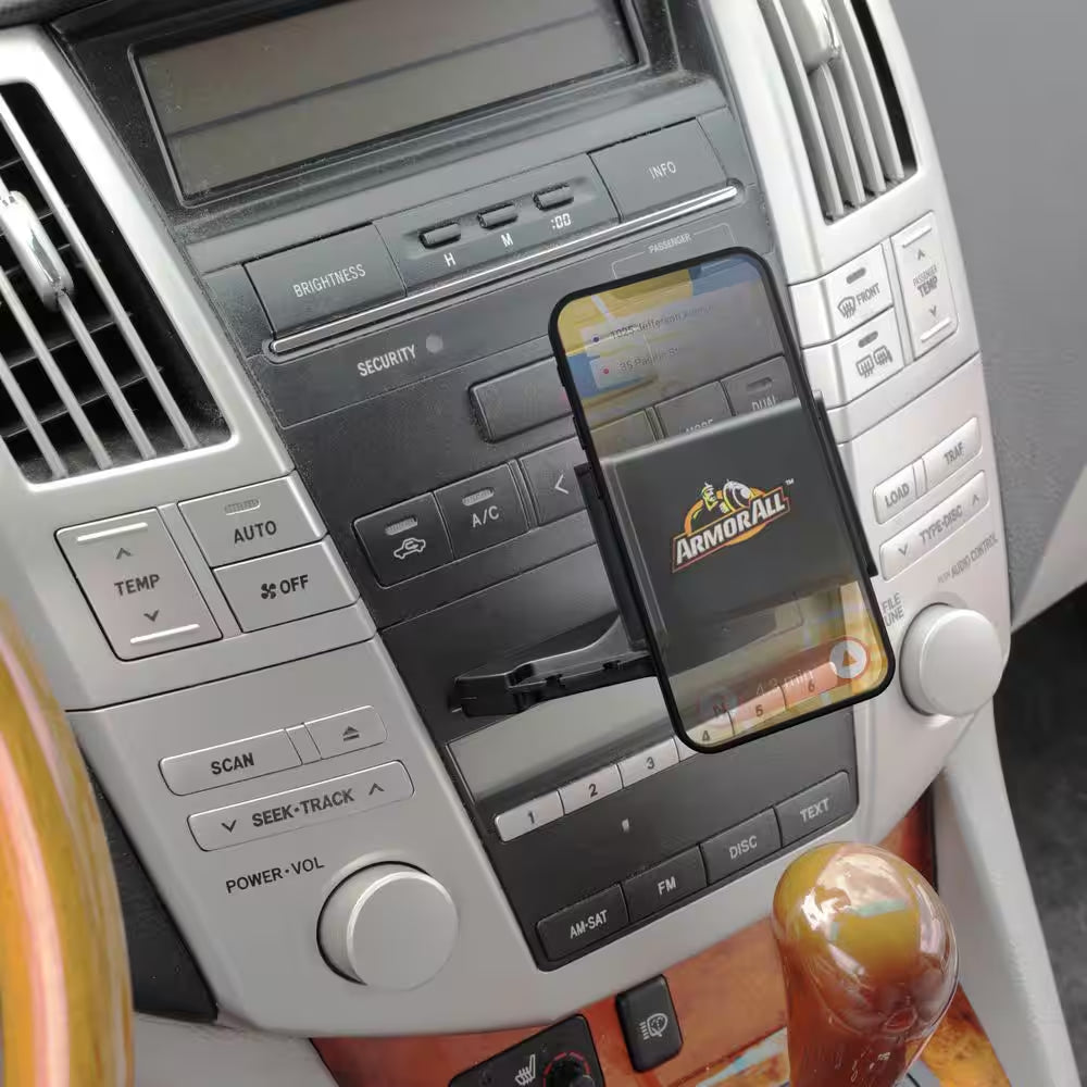 Universal CD Slot Phone Mount, Adjusts 360-Degrees
