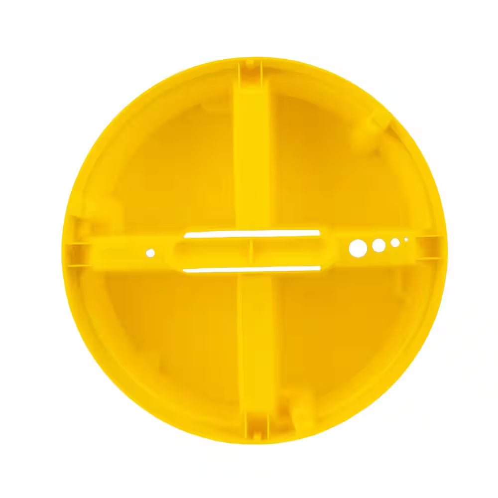 10.25 In. 4-Compartment Bucket Stacker Small Parts Organizer for Bucket Storage in Yellow