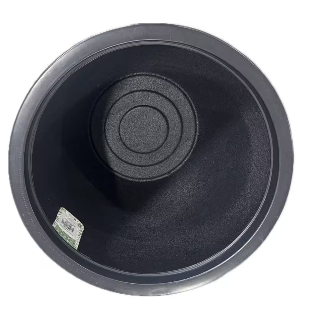 27 In. X 21 In. Charcoal Verona Bowl Plastic Planter