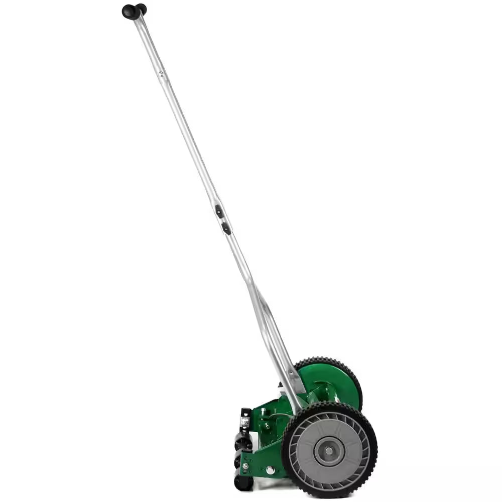 14 In. 5-Blade Manual Walk behind Push Reel Lawn Mower