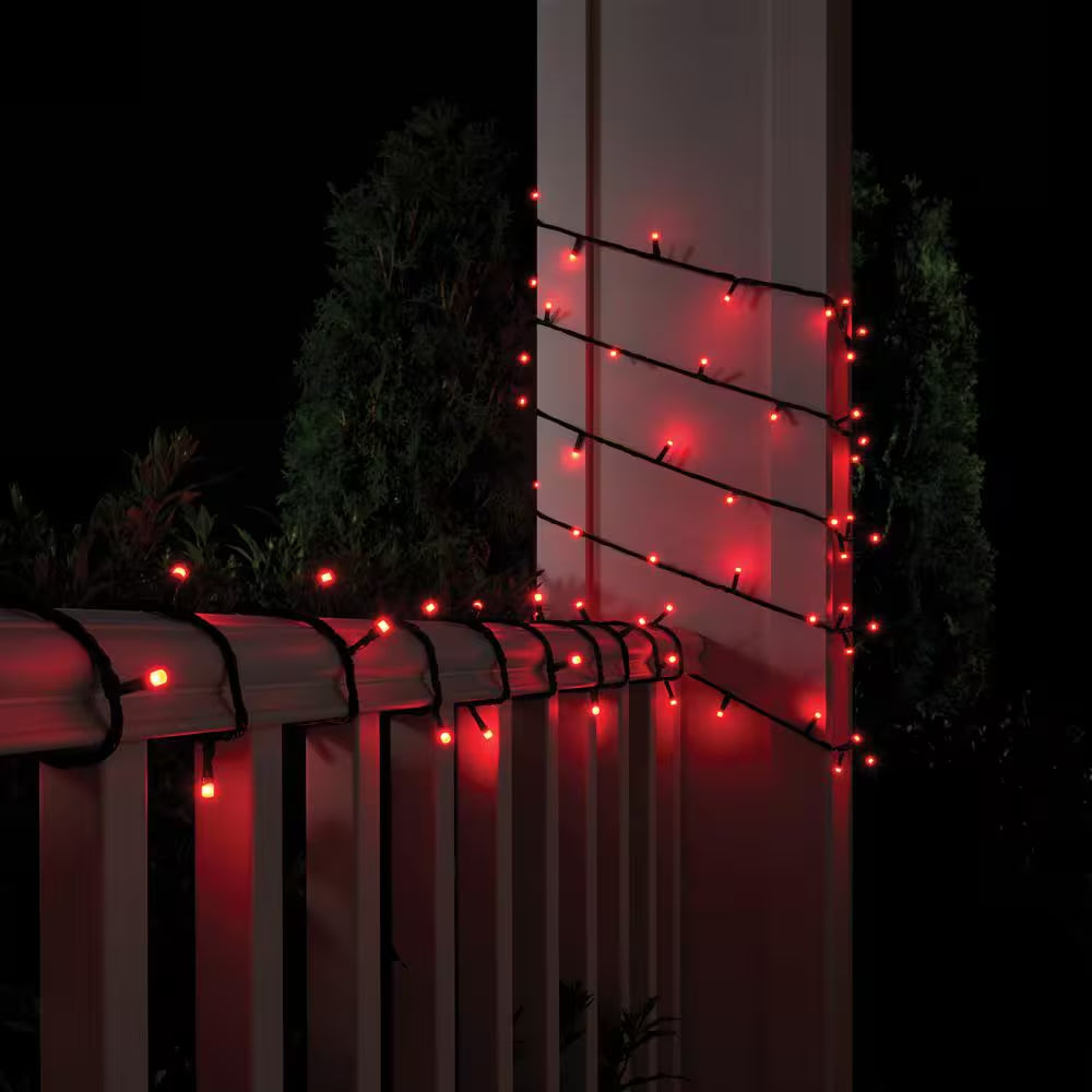 100-Light 40 Ft. Indoor/Outdoor Plug-In Integrated LED RGB Color Changing Novelty String Light Powered by Hubspace