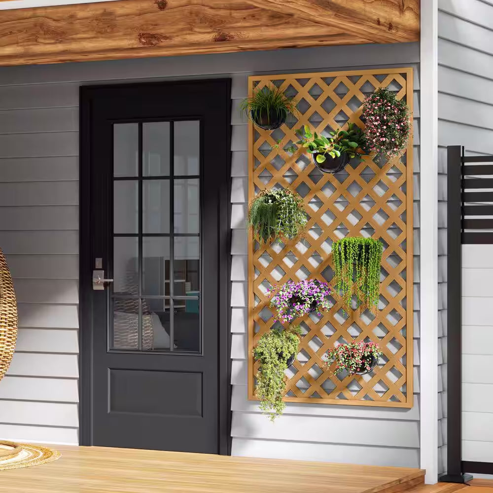 4 Ft. X 8 Ft. Sierra Cedar Classic Diamond Vinyl Lattice Panel