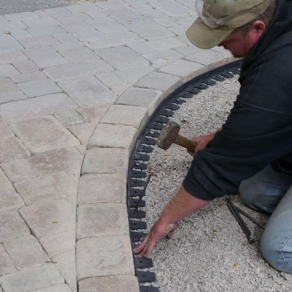 6 Ft. Paver Edging in Black