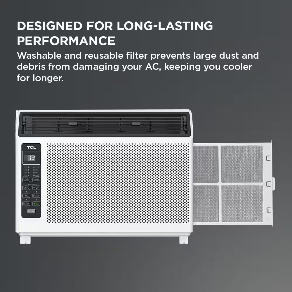 6,000 BTU 115 Volts Window AC Cools 250 Sq. Ft. with Remote in White