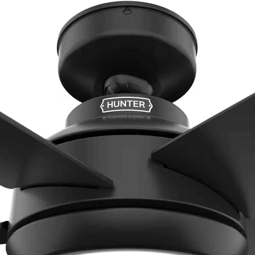 Zayden 52 In. Integrated LED Indoor Matte Black Ceiling Fan with Light Kit and Remote Included