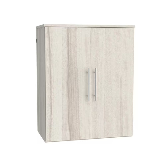 Style+ 14.59 In. D X 25.12 In. W X 31.28 In. H Bleached Walnut Laundry Room Floating Cabinet Kit with Modern Doors