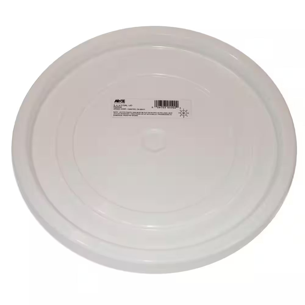 3.5 Gal. and 5 Gal. White Easy-Off Lid (10-Pack)