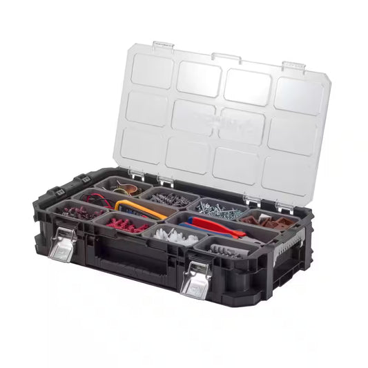 Connect Stackable Portable Heavy Duty Lightweight 10-Compartment Small Tool and Parts Organizer