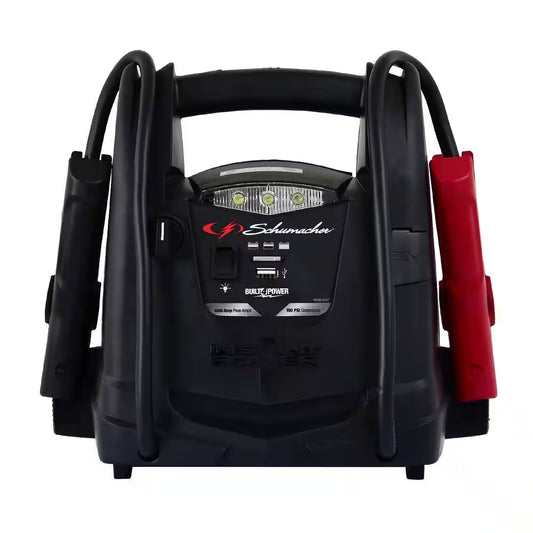 Automotive 12 Volt 1000 Amp Jump Starter and Portable Power Station with Air Compressor