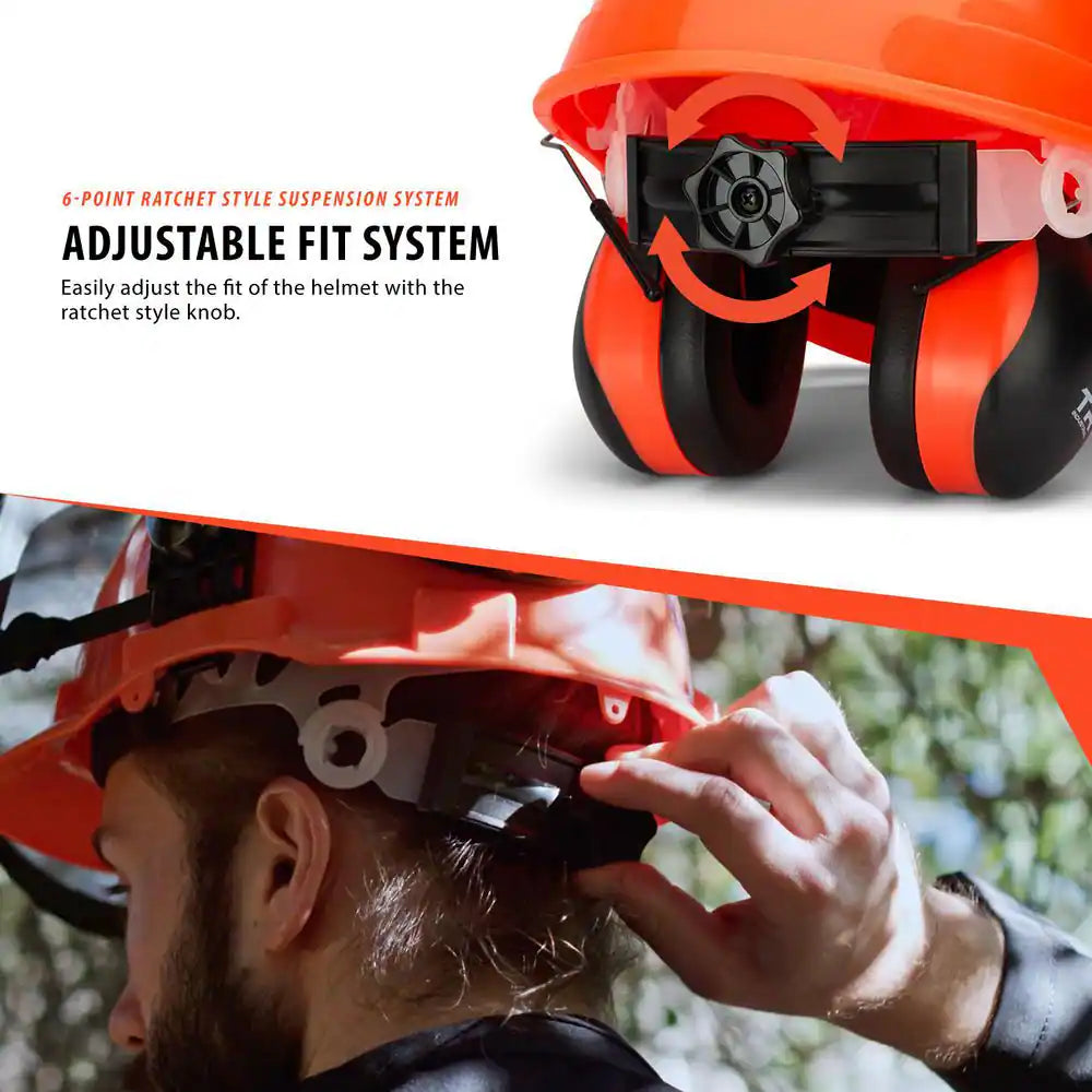 Forestry Safety Helmet and Hearing Protection System