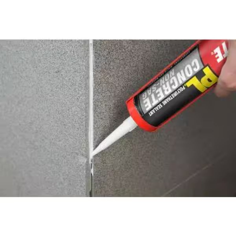 PL S10 10 Oz. Gray Concrete Crack and Masonry Polyurethane Sealant (2-Pack)