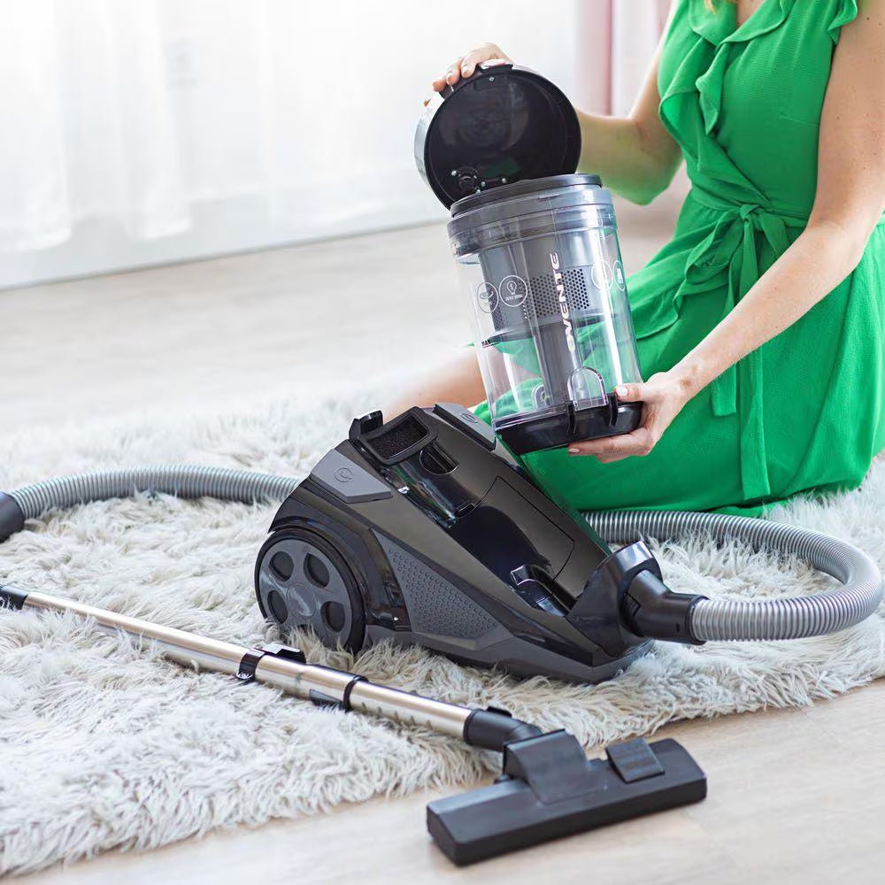 ST2620 Series Bagless Corded Replaceable Multisurface in Black, Canister Vacuum
