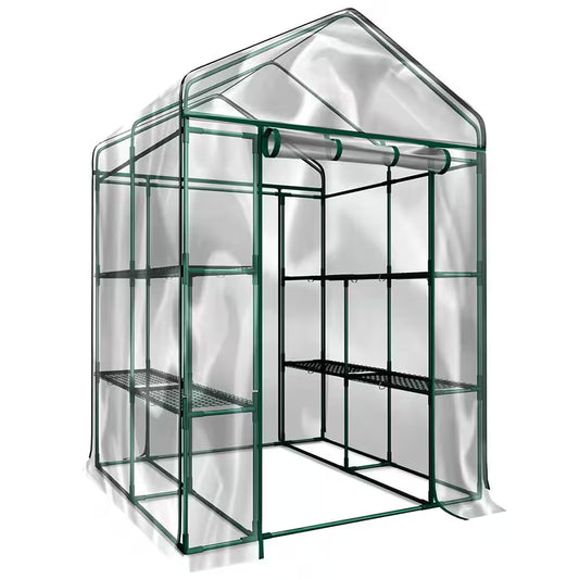 4.7 Ft. W X 4.7 Ft. D X 6.4 Ft. H Walk-In Indoor/Outdoor Greenhouse