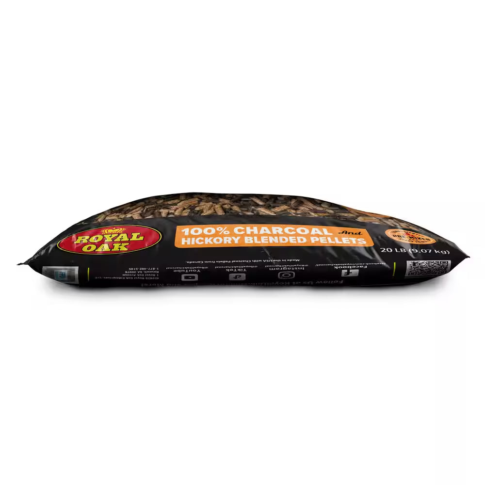 20 Lb. 100% Charcoal and Hickory Blended Pellets