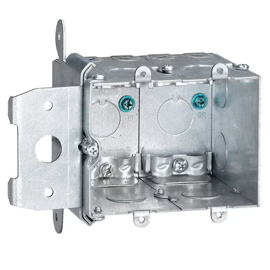 2-Gang 38 Cu. In. New Work Metallic Adjustable Electrical Wall Box (MB238ADJ-3R)
