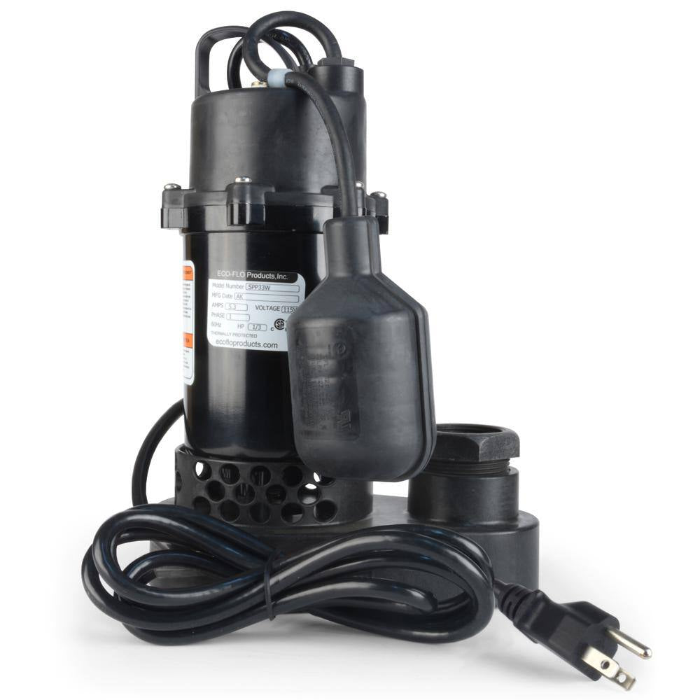 1/2 HP Submersible Sump Pump with Wide Angle Switch
