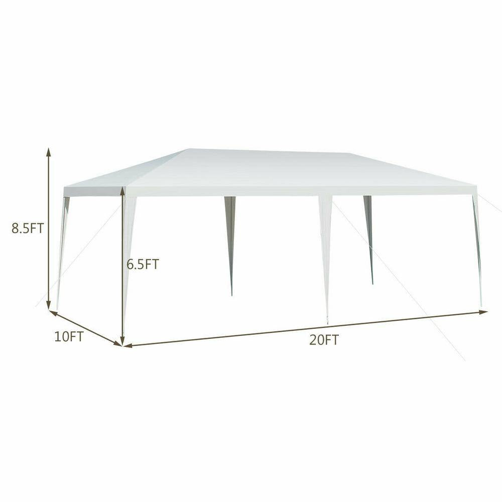 10 Ft. X 20 Ft. Outdoor Party Wedding Tent Heavy-Duty Canopy