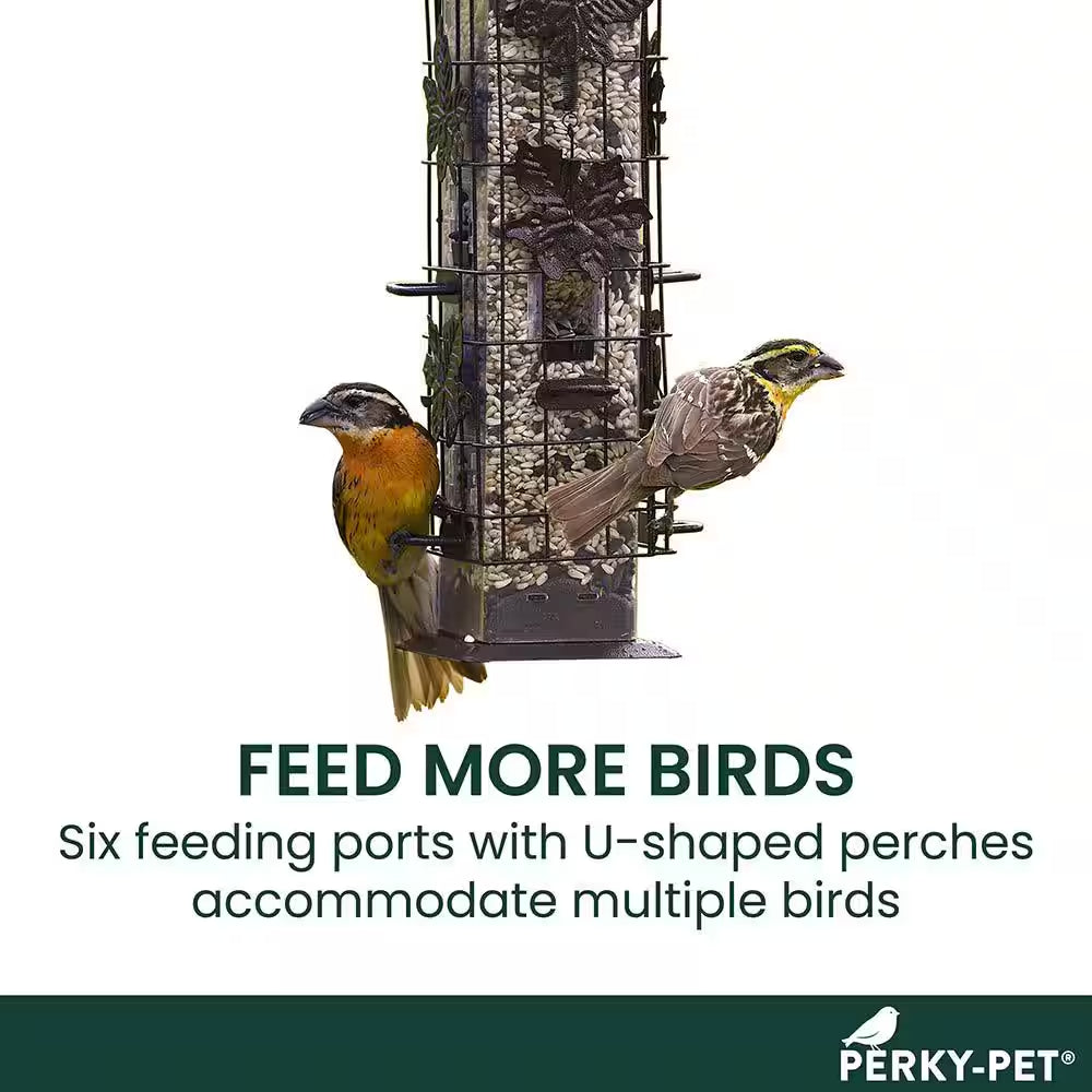 Squirrel-Be-Gone Squirrel-Resistant Metal Durable Wild Bird Feeder - 2 Lb. Capacity
