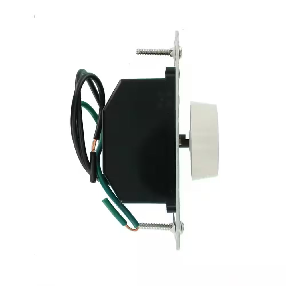 Trimatron Rotary Dimmer Switch for Dimmable LED, Halogen and Incandescent Bulbs - White RNL06-TW