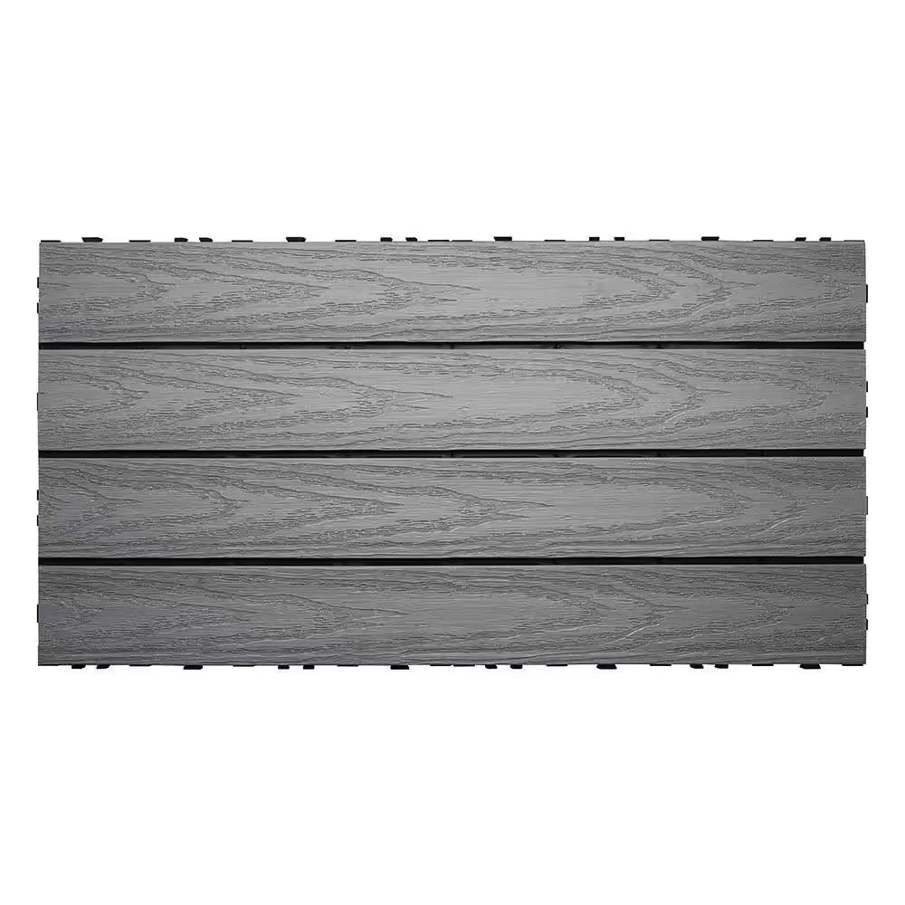 Ultrashield Naturale 1 Ft. X 2 Ft. Quick Deck Outdoor Composite Deck Tile in Westminster Gray (20 Sq. Ft. per Box)