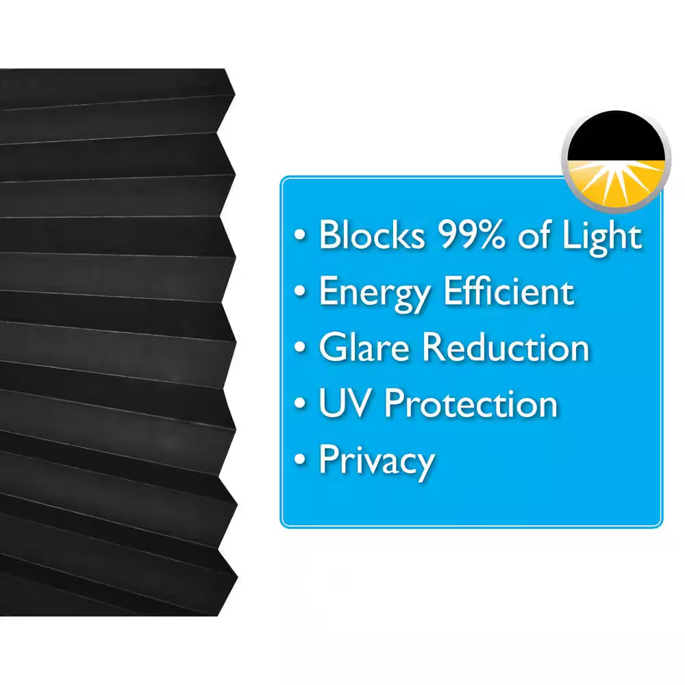 Black 36 In. X 72 In. Blackout Paper Cordless Temporary Blind/Shade