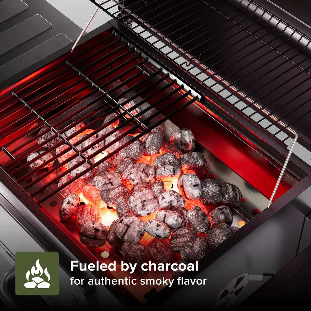 Oakford Homestead 24-Heavy Duty Charcoal Grill in Black