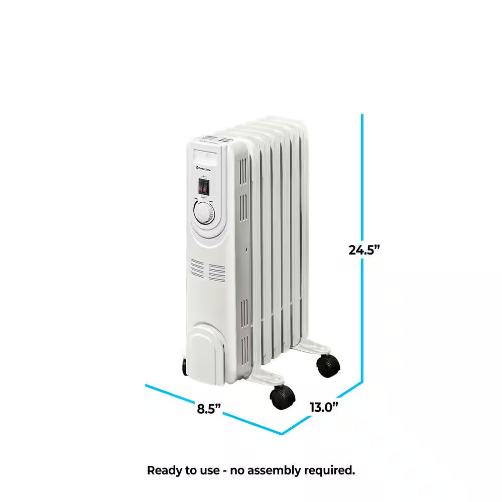 1,200-Watt Electric Oil-Filled Radiant Space Heater