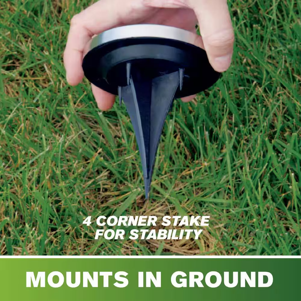 Solar Powered Stainless Steel Outdoor Integrated LED Super Bright In-Ground Path Disk Lights (8 per Box)