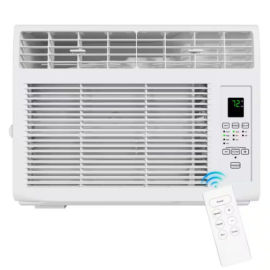6,000 BTU (DOE) Window Air Conditioner 250 Sq. Ft. in White 115-Volt