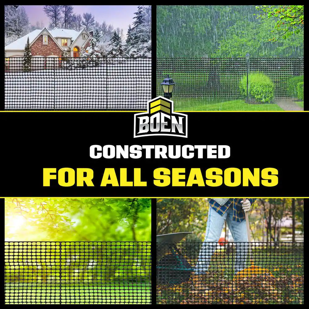 4 Ft. X 100 Ft. Black Construction Snow/Safety Barrier Fence