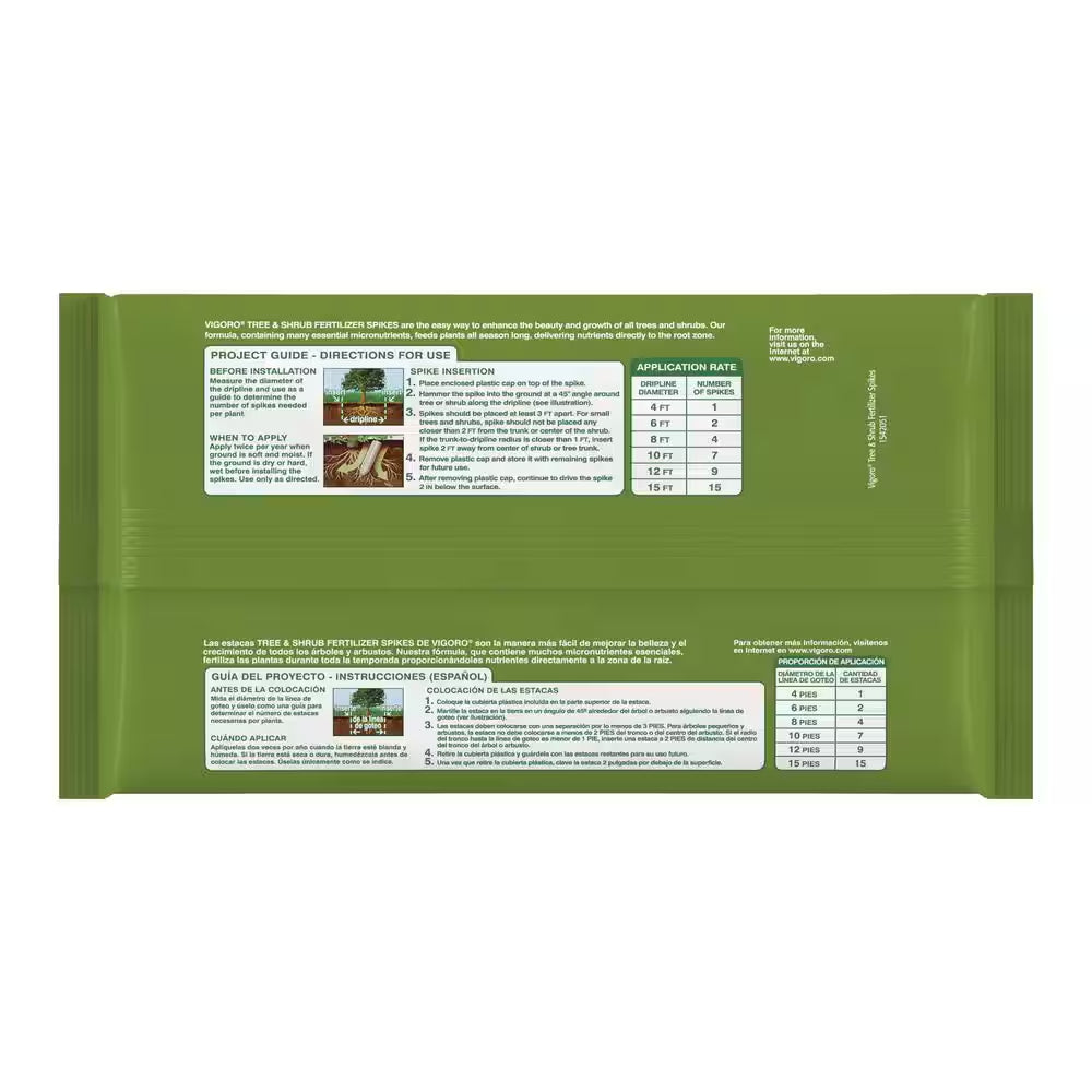 4.2 Lb. All Season Tree and Shrub Fertilizer Spikes (12-5-7) (15-Count)