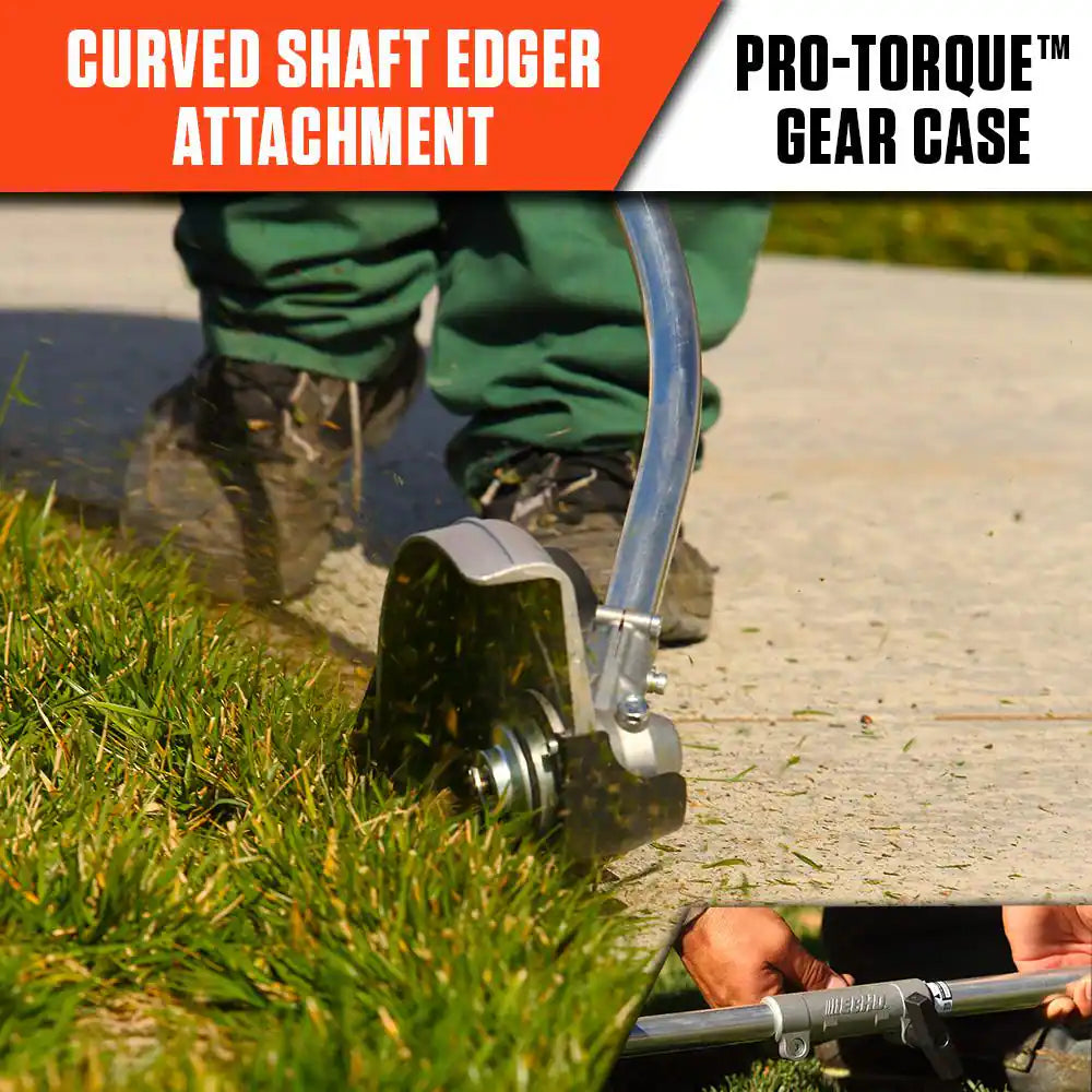 Curved Shaft Edger Attachment for  Pro Attachment Series Gas or Battery PAS Power Head