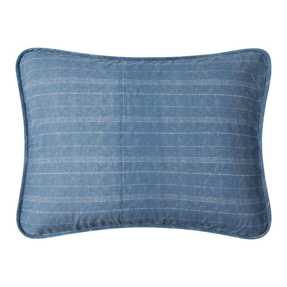 Ridgeport 3-Piece Blue Cotton Full/Queen Quilt Set