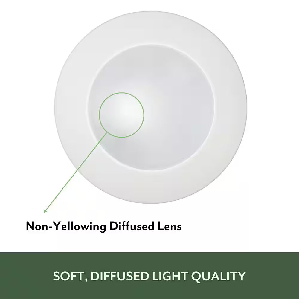 Altair 4 In. Surface Mount Downlight Integrated LED Recessed Trim Light 850 Lumens 10-Watts Adjustable CCT Wet Rated