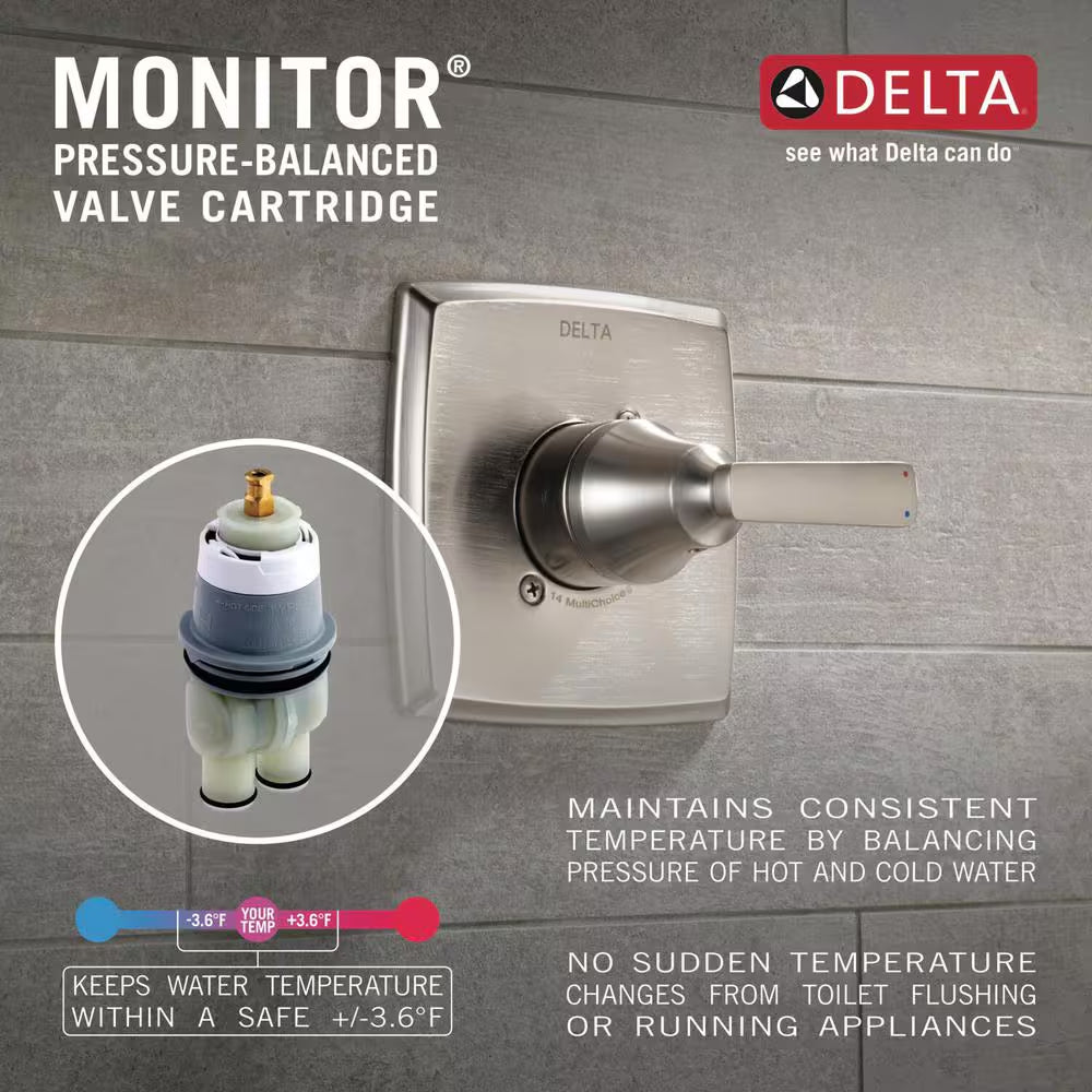 Foundations 1-Handle Wall-Mount Valve Trim Kit in Chrome (Valve Not Included)