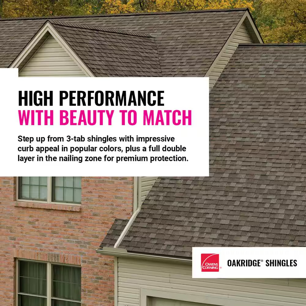 Oakridge Estate Gray Laminate Architectural Roofing Shingles (32.8 Sq. Ft. per Bundle)