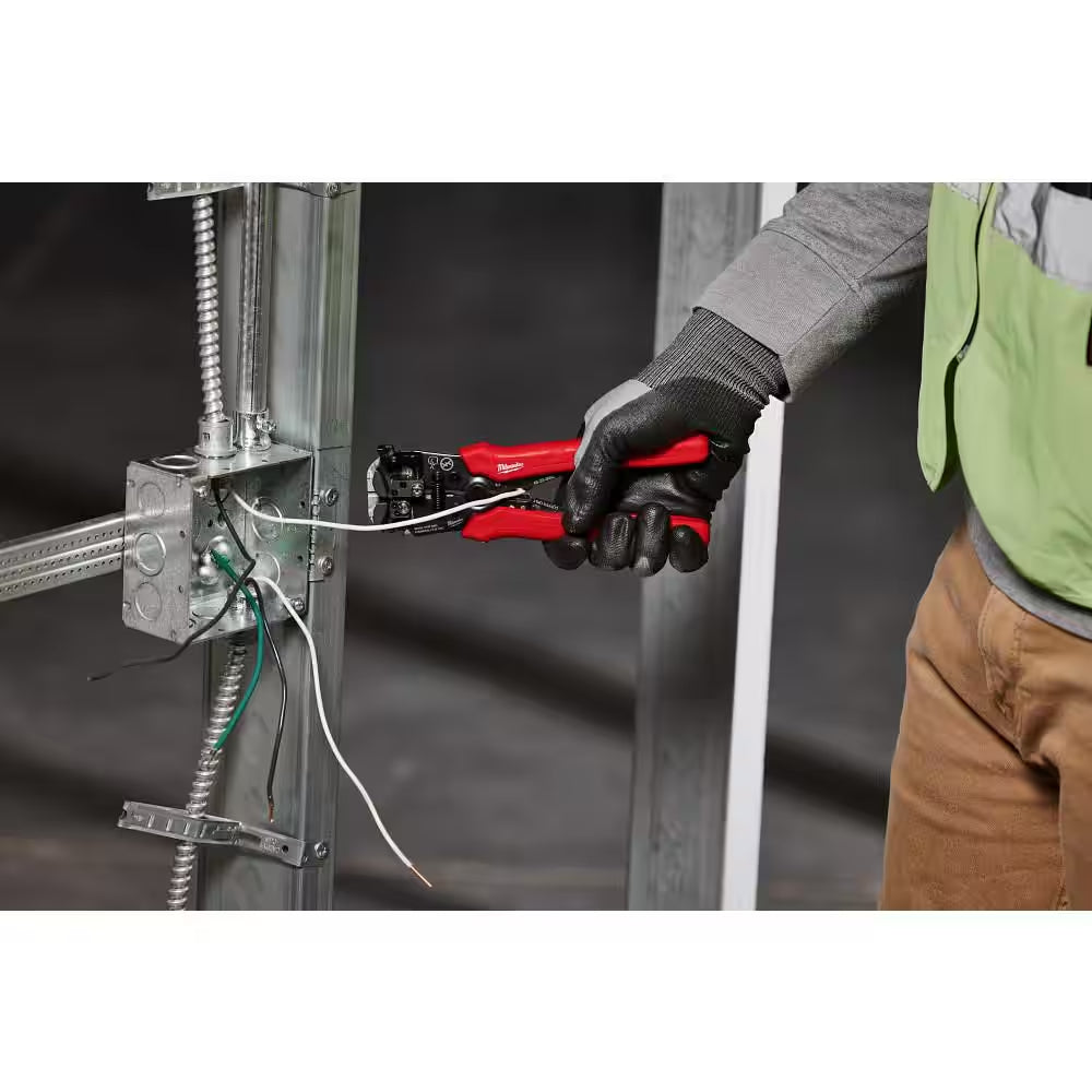 Self-Adjusting Wire Stripper/Cutter with Comfort Grip